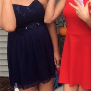 navy blue dress